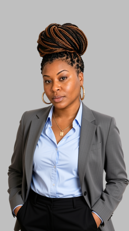 Michelle D. Smith, Founder, Systems Designer and Category Architect, wearing a grey suit